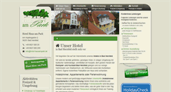 Desktop Screenshot of hotel-hausampark.de